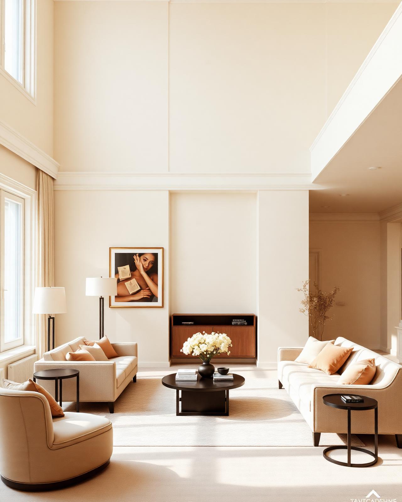 Interior apartemen GUMIR Haven dengan nuansa hangat