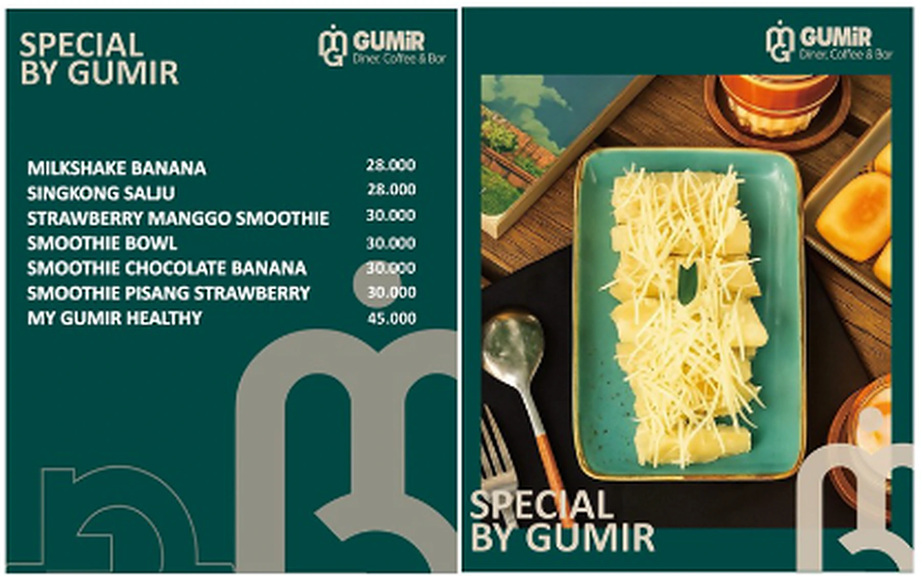 Menu GUMIR Diner — Special by GUMIR